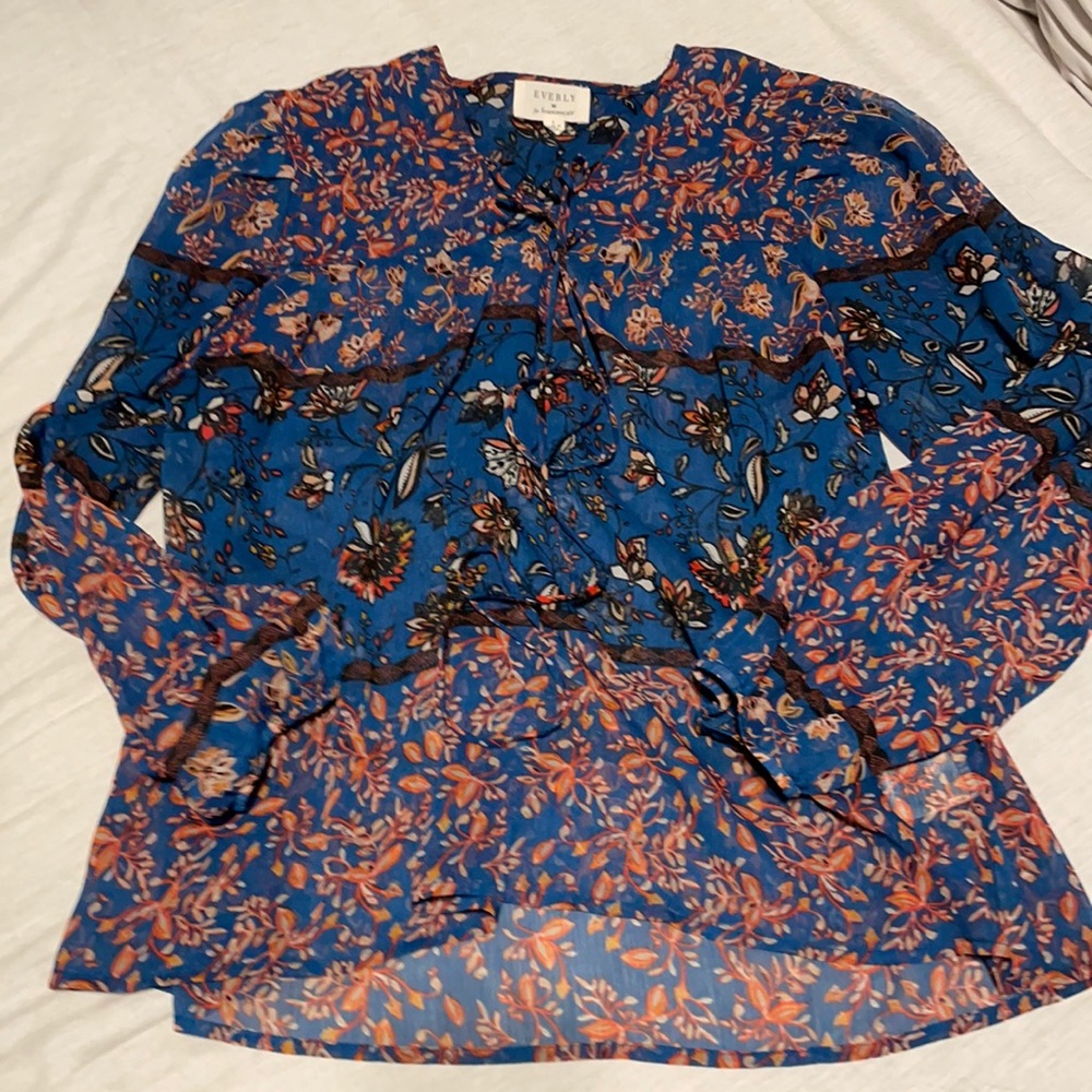 Everly, bohemian blouse.